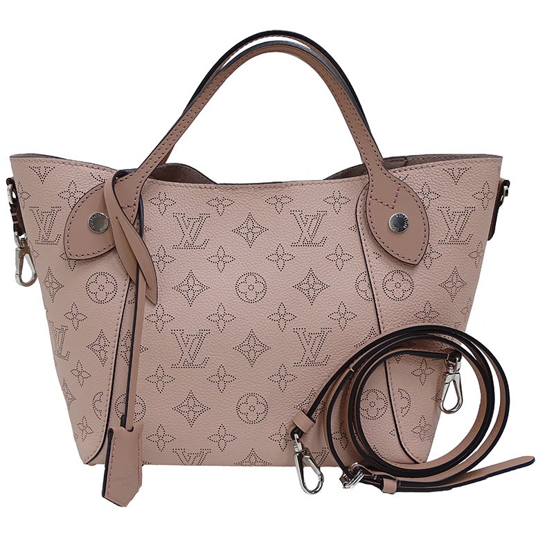 LOUIS VUITTON ルイヴィトン M54353 2WAY ハンドバッグ ヒナPM マヒナ ショルダーバッグ マヒナレザー マグノリア ピンク レディース