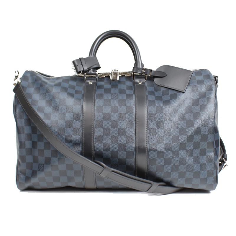 ルイ・ヴィトン LOUIS VUITTON キーポル・バンドリエール45 N41349 ダミエ・コバルト ボストンバッグ メンズ