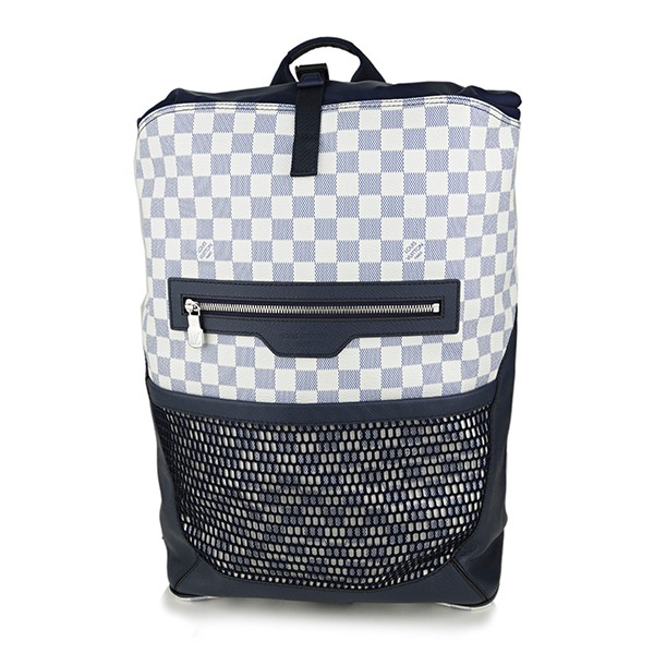 ルイヴィトン リュックサック Louis Vuitton N40018 バッグ ダミエ アズール DAMIER AZUR マッチポイント・バックパック メンズ AZURE オフホワイト/ネイビー