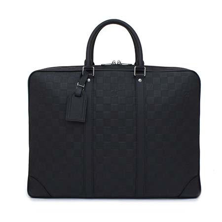 ルイヴィトンLouis Vuitton ブリーフケース   バッグ ダミエ・アンフィニ ポルトドキュマン・ヴォワイヤージュ メンズ オニキス ブラック 黒  N41146​