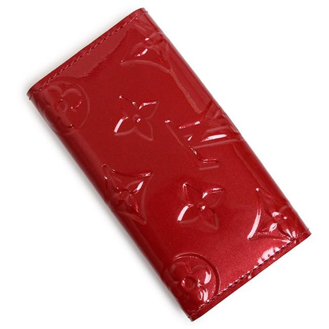 LOUIS VUITTON (ルイ・ヴィトン) 4連キーケース レッド ヴェルニ M91976