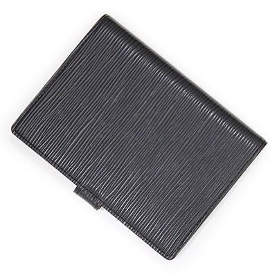 ルイ・ヴィトン エピ手帳カバー アジェンダPM ノワール/シルバー金具  R20052