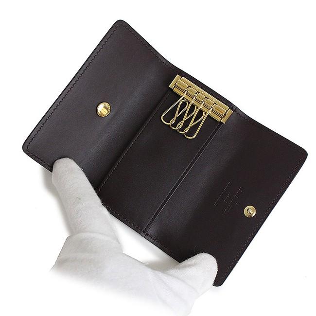 ルイヴィトン LOUIS VUITTON 4連キーケース ミュルティクレ4 ヴェルニ アマラントM93517