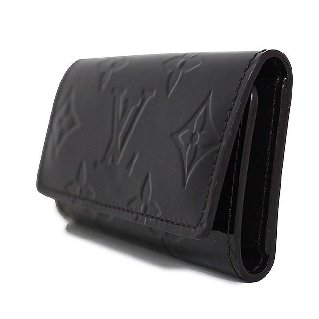 ルイヴィトン LOUIS VUITTON 4連キーケース ミュルティクレ4 ヴェルニ アマラントM93517