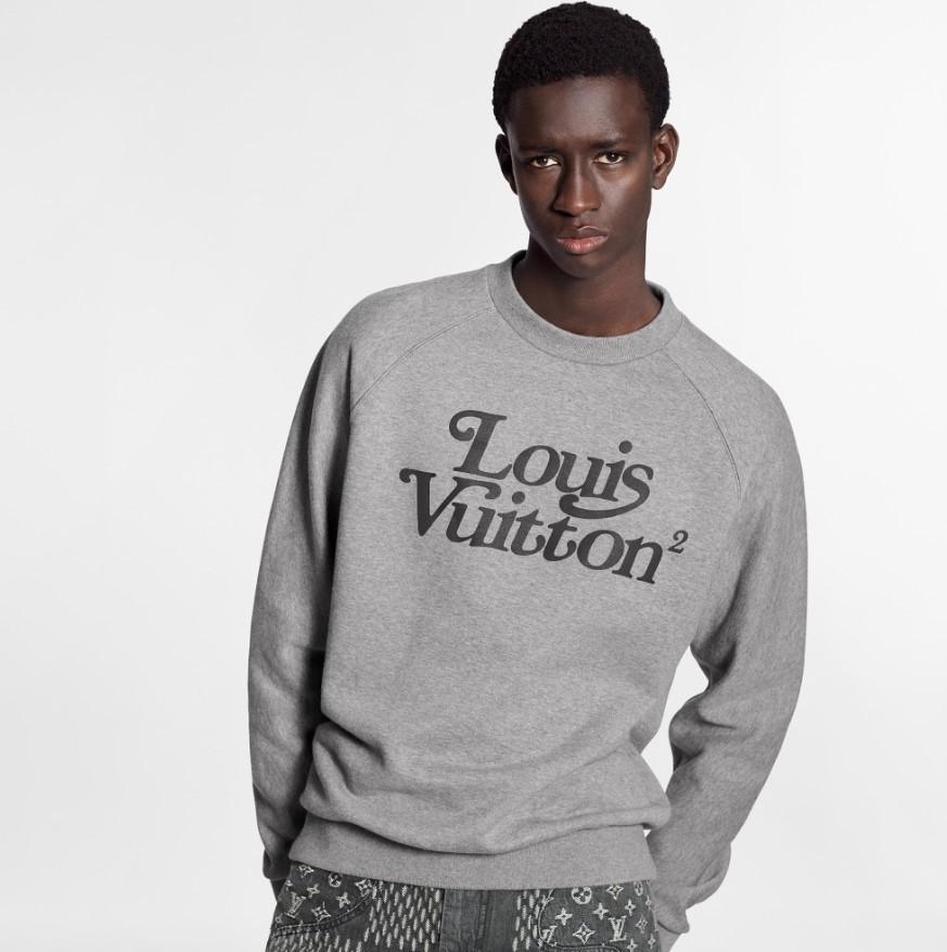 ルイヴィトン LOUIS VUITTON スクエアードLVスウェットシャツ コットン100％ 1A7X6W