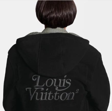 ルイヴィトン Louis Vuitton LV刺繍 キルティング モールスキンパーカー 1A7WZR