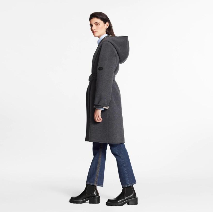 Louis Vuitton 新作 ルイヴィトン ウール ラップ コート 1A82GO