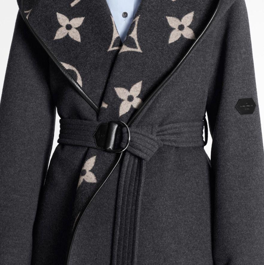 Louis Vuitton 新作 ルイヴィトン ウール ラップ コート 1A82GO