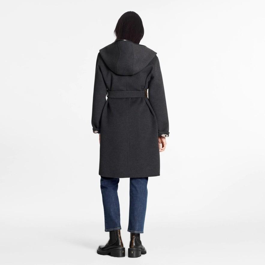Louis Vuitton 新作 ルイヴィトン ウール ラップ コート 1A82GO