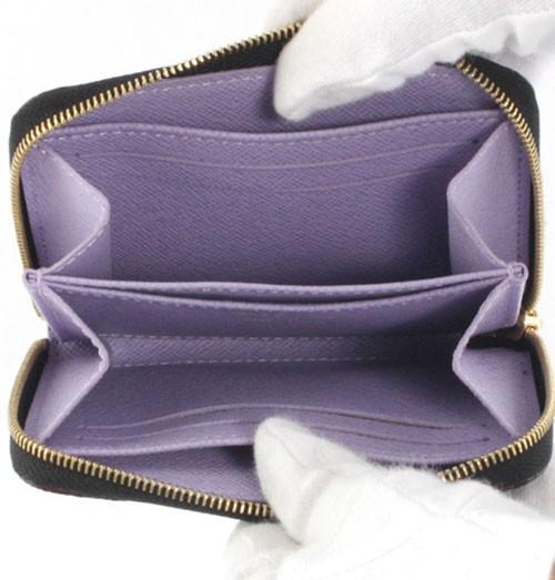 ルイヴィトン LOUIS VUITTON モノグラム マルチカラー ジッピー・コインパース コインケース ブラック＆ヴィオレ M60268