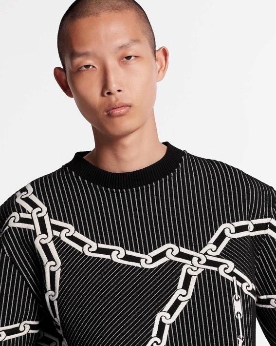 Louis Vuitton 3Dエフェクトチェーンシャツ ブラック 1A5VFD