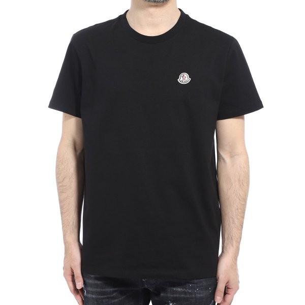 モンクレール MONCLER クルーネックTシャツ MAGLIA T-SHIRT ブラック メンズ 8c70910-v8141-999