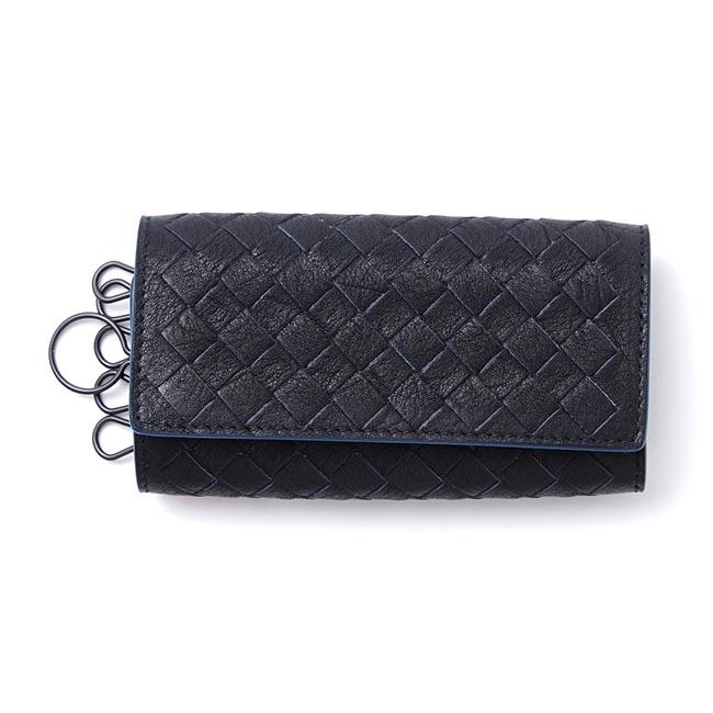 ボッテガヴェネタ BOTTEGA VENETA キーケース WASHED VINTAGE CALF ニューダークネイビー ブルー系 324080 vbd51 8974 メンズ
