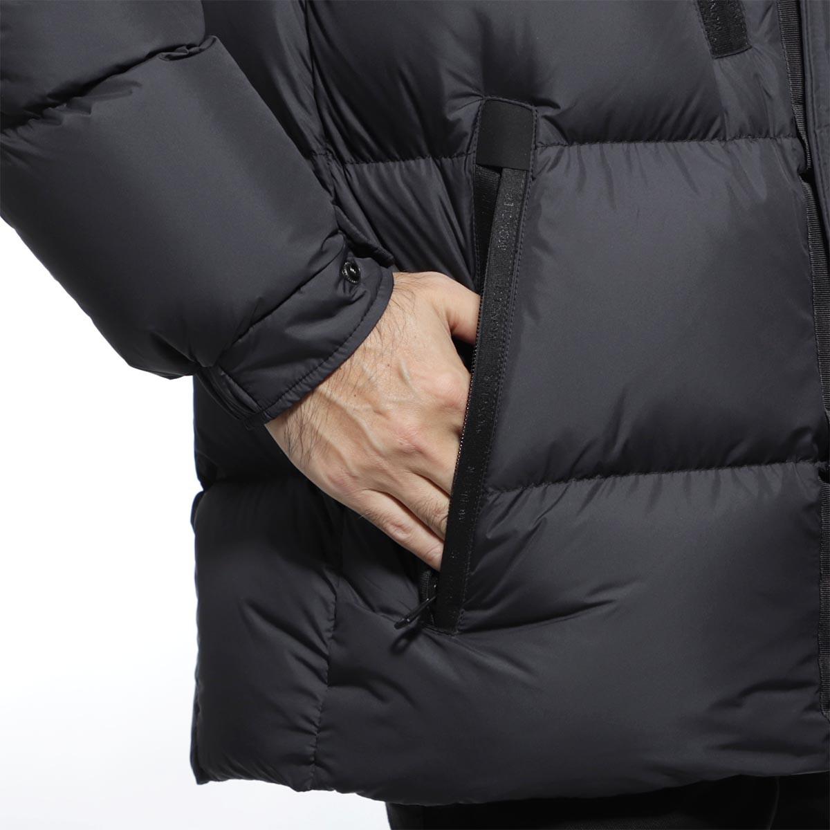 モンクレール MONCLER フーデッド ダウンジャケット ブラック メンズ ダウン アウター グースダウン 大きいサイズあり obert 4187205 549sk 999 OBERT