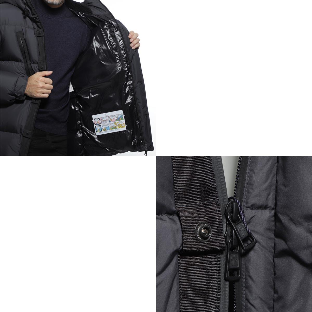 モンクレール MONCLER フーデッド ダウンジャケット ブラック メンズ ダウン アウター グースダウン 大きいサイズあり obert 4187205 549sk 999 OBERT