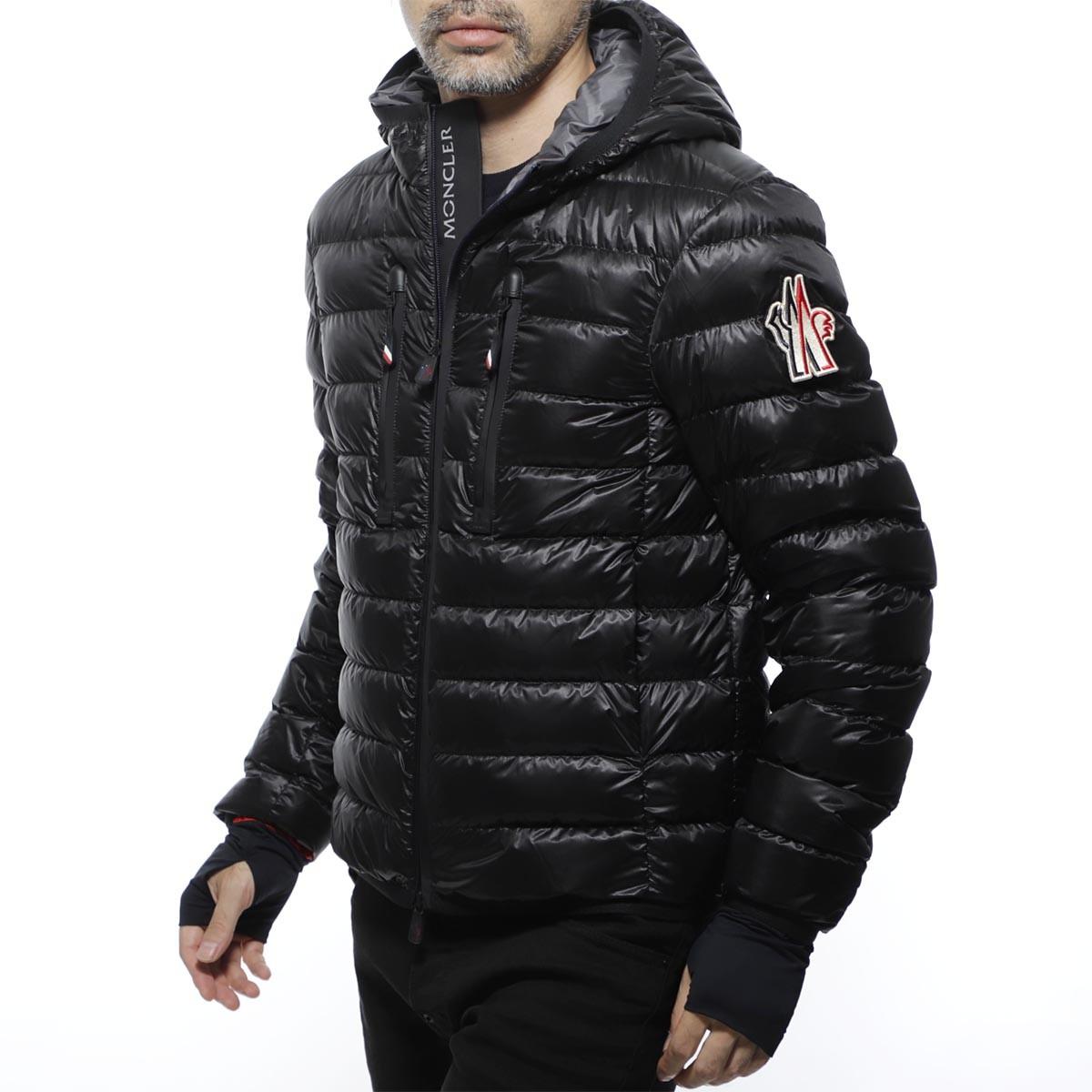 モンクレール MONCLER フーデッド ダウンジャケット ブラック メンズ ダウン アウター グースダウン  kavik 4189305 53071 999 GRENOBLE KAVIK グルノーブル