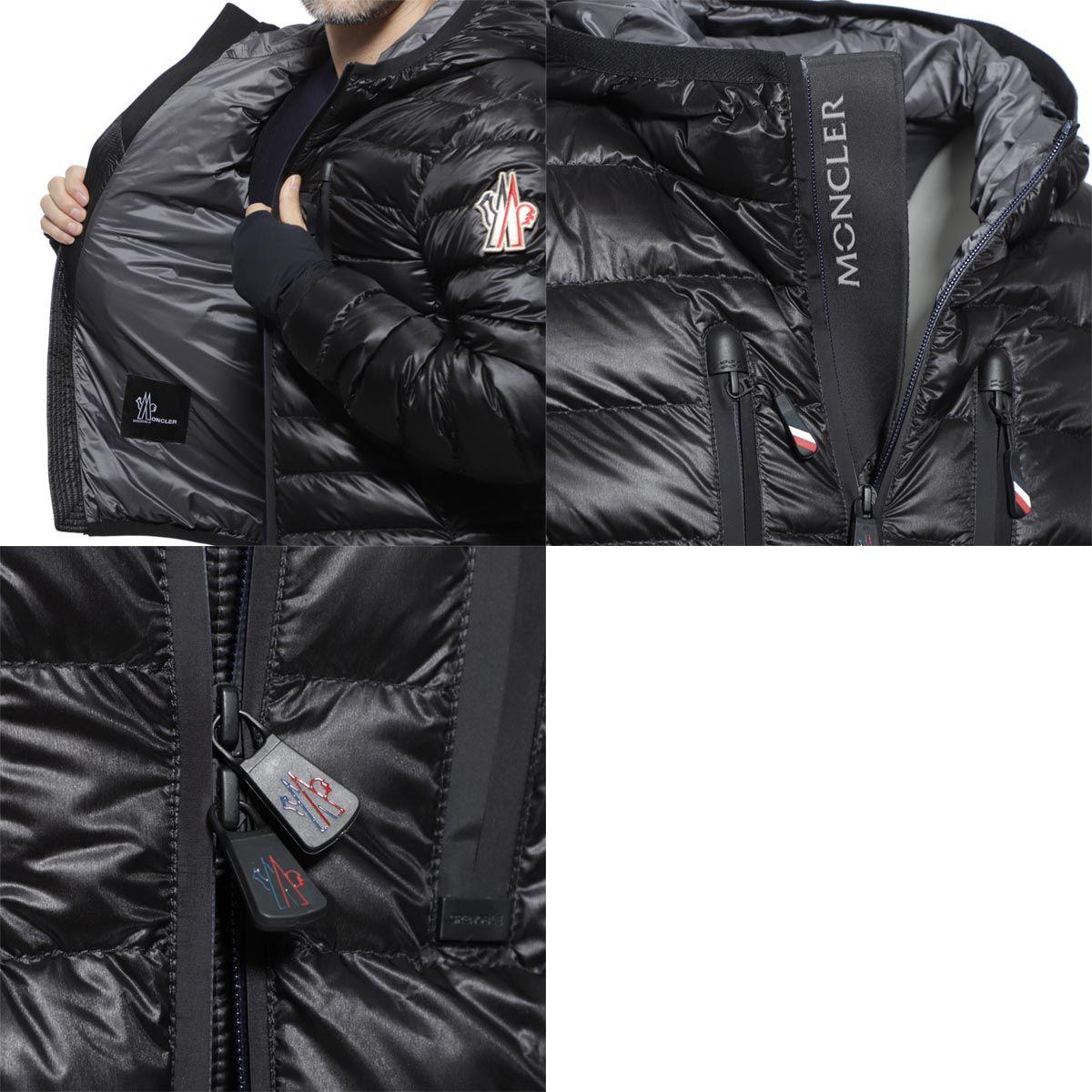 モンクレール MONCLER フーデッド ダウンジャケット ブラック メンズ ダウン アウター グースダウン  kavik 4189305 53071 999 GRENOBLE KAVIK グルノーブル