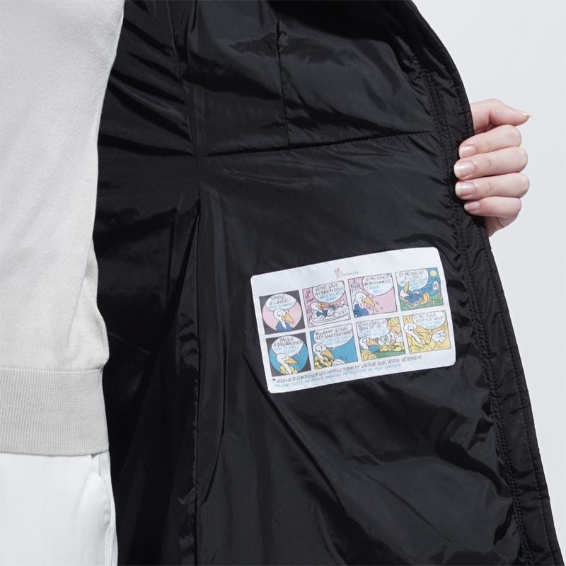 モンクレール MONCLER ダウンコート ブラック レディース アウター ロング accenteur 4934105 54155 999 ACCENTEUR