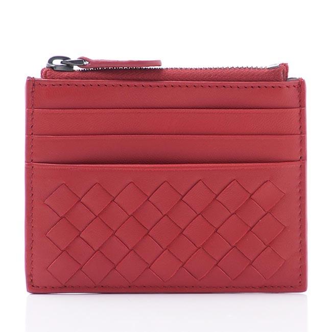 ボッテガヴェネタ BOTTEGA VENETA カードケース NAPPA チャイナレッド レッド系 367004 v001n 6417 メンズ＆レディース