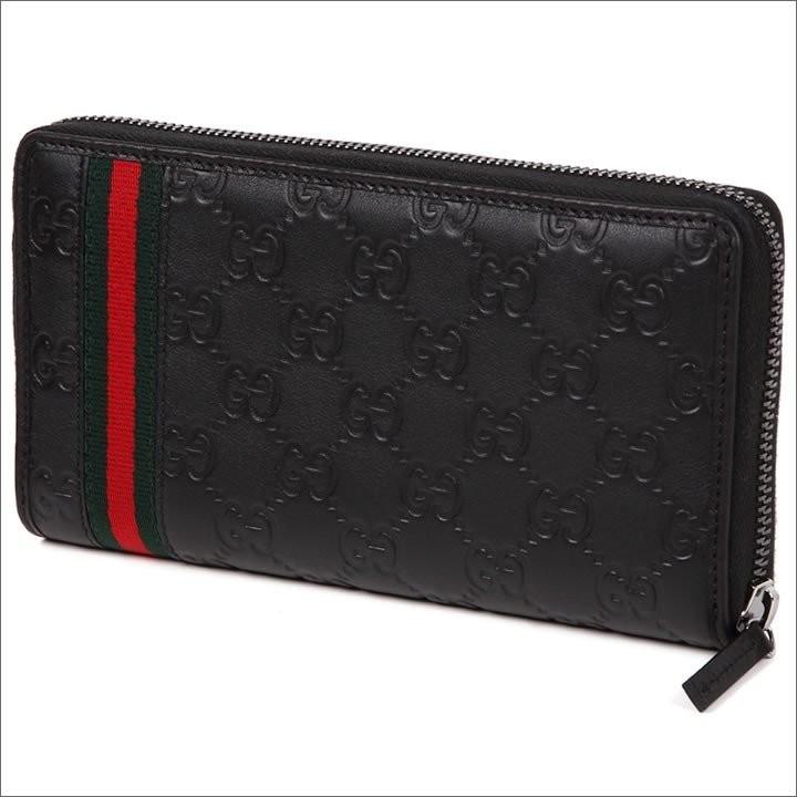 グッチ GUCCI 長財布 ラウンドファスナー レディース グッチッシマレザー ジップアラウンドウォレット ブラック 308009 A0VBR 1060