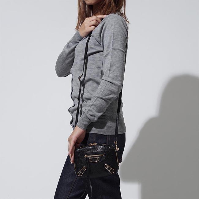 バレンシアガ BALENCIAGA ショルダーバッグ 2WAY ブラック レディース ギフト プレゼント レザー 本革 ブラック 黒 REPORTER XS CHEVRE 488798-aq40g-1000​