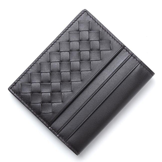 ボッテガヴェネタ BOTTEGA VENETA カードケース WASHED VINTAGE ブラック×ダークグレー ブラック系 120701 vbd51 8885 メンズ