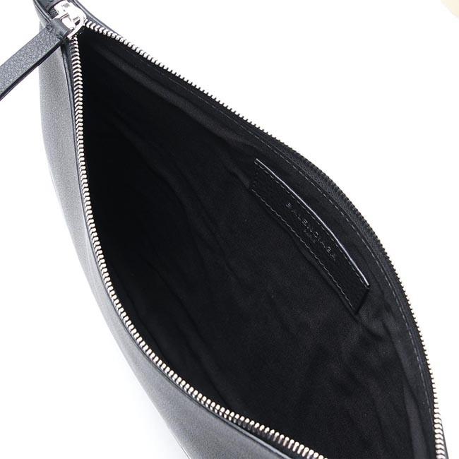 バレンシアガBALENCIAGA クラッチバッグ ブラック メンズ クラッチ レザー バッグ モノグラム ロゴ 485110 dlq5n 1060