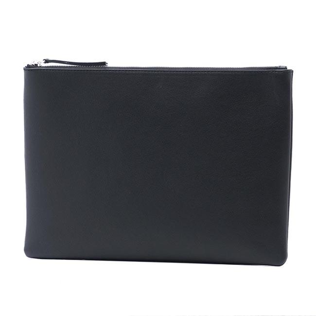 バレンシアガBALENCIAGA クラッチバッグ ブラック メンズ クラッチ レザー バッグ モノグラム ロゴ 485110 dlq5n 1060