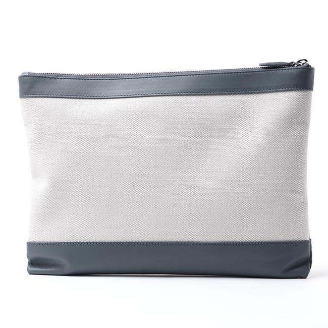 バレンシアガ BALENCIAGA クラッチバッグ グレー レディース ギフト プレゼント グレー キャンバス  NAVY CLIP M ネイビー クリップ 420407 aq38n 1380​