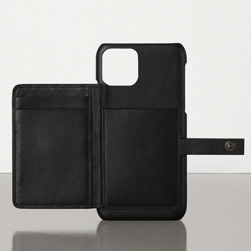 ボッテガヴェネタ Bottega Veneta iPhone11、iphone12 ケース レザー カードケース付 621307VCPQ38984