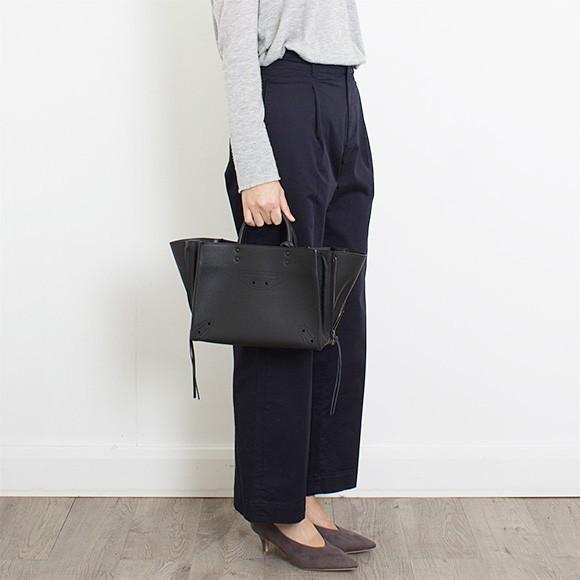バレンシアガ BALENCIAGA バッグ レディース 2WAYハンドバッグ PAPER ZA BLACK A6 [ペーパー] ブラック 黒 NOIR  490027 D6WIT 1000