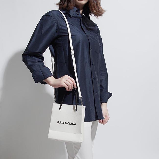 バレンシアガ BALENCIAGA トートバッグ 2WAY ホワイト レディース ギフト プレゼント レザー 本革 SHOPPING TOTE ショッピング トート 528655 0ai1n 9060 ​
