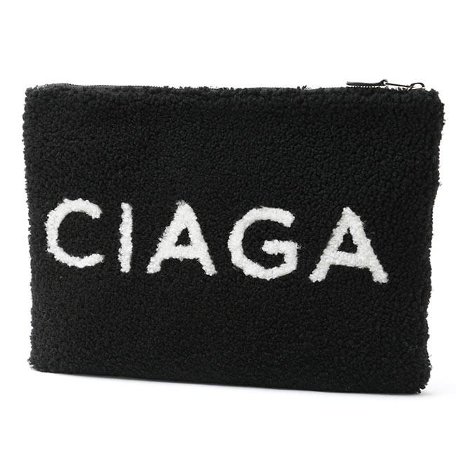 バレンシアガ BALENCIAGA ポーチ ブラック レディース レザー 本革 ギフト プレゼント ブラック ムートン  SHEARLING シアリング 492681 0e91n 1080​