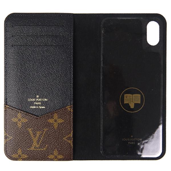 ルイ ヴィトン LOUIS VUITTON スマホカバー スマートフォンケース 手帳型 レディース IPHONE X/XR/XS/XS MAX フォリオ モノグラム ノワール M68692 プレゼント