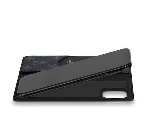 ルイヴィトン IPHONE 11 12PRO MAX・フォリオ モノグラム エクリプス  M69725