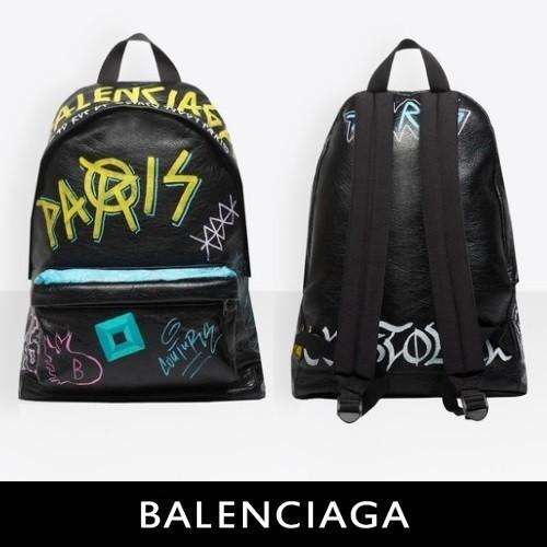 バレンシアガ BALENCIAGA Explorer バックパック ホワイト刺繍ロゴ 5032210FE351080
