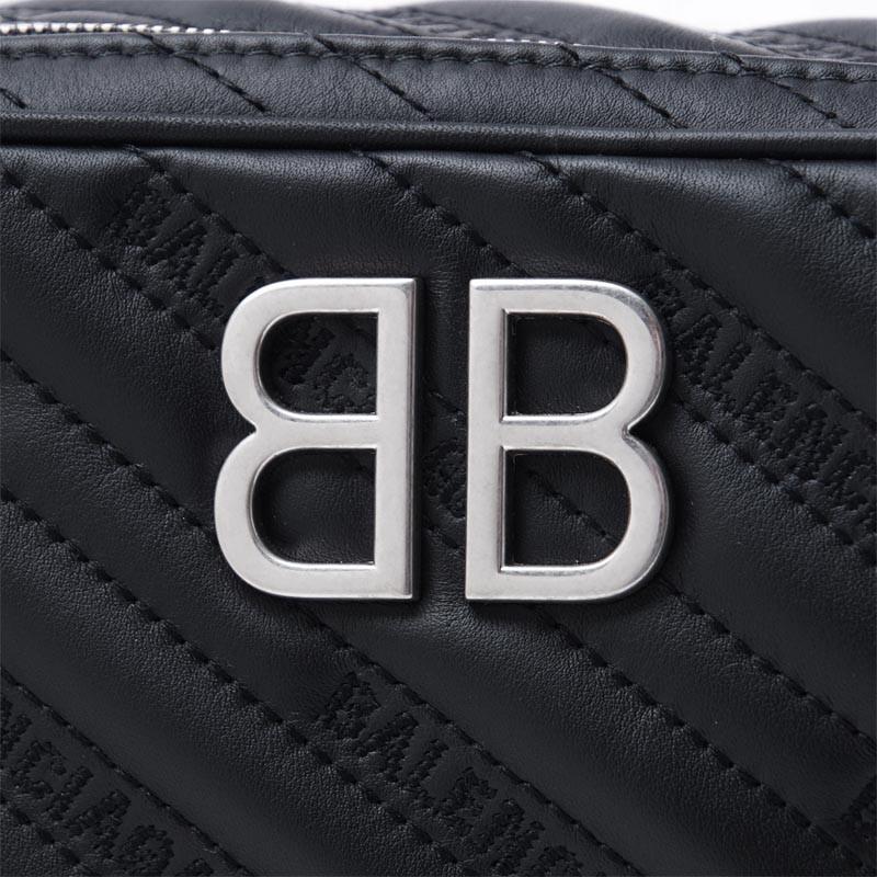 バレンシアガ BALENCIAGA ショルダーバッグ ブラック レディース ギフト プレゼント レザー 本革  BB REPORTER XS 526678 0hian 1000​