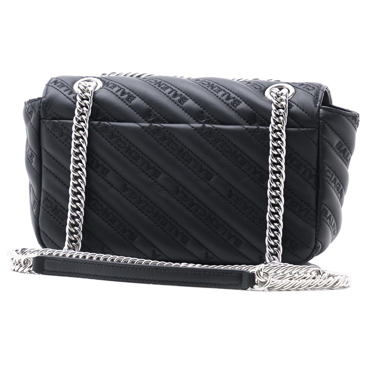 バレンシアガ BALENCIAGA ショルダーバッグ ブラック レディース ギフト プレゼント レザー 本革  BB ROUND S 501681 0hian 1000