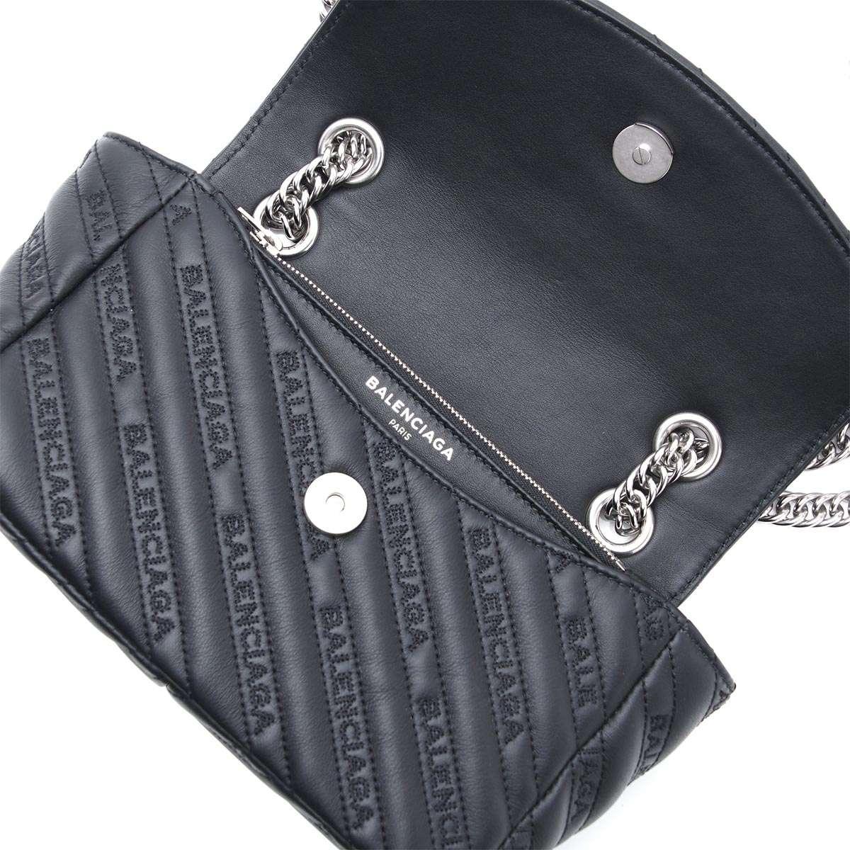 バレンシアガ BALENCIAGA ショルダーバッグ ブラック レディース ギフト プレゼント レザー 本革  BB ROUND S 501681 0hian 1000