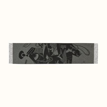 エルメス HERMES マフラー ズアヴとドラゴン リミックス カシミヤ H393555T 02