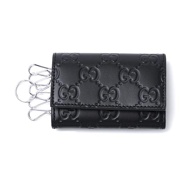 グッチ GUCCI キーケース GUCCISSIMA ブラック ブラック系 138093 cwc1n 1000 メンズ＆レディース