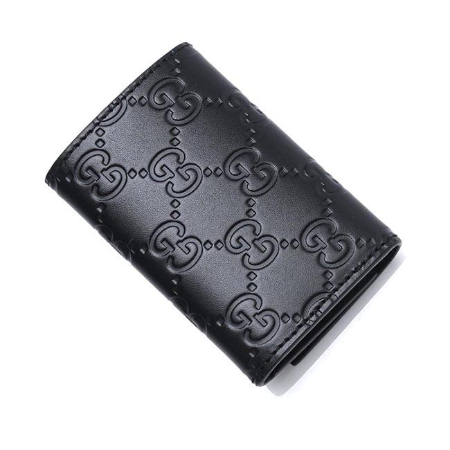 グッチ GUCCI キーケース GUCCISSIMA ブラック ブラック系 138093 cwc1n 1000 メンズ＆レディース