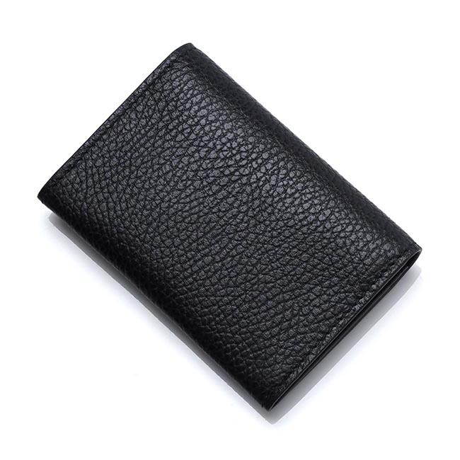 グッチ GUCCI カードケース LEATHER ブラック ブラック系 368180 ca00n 1000 メンズ
