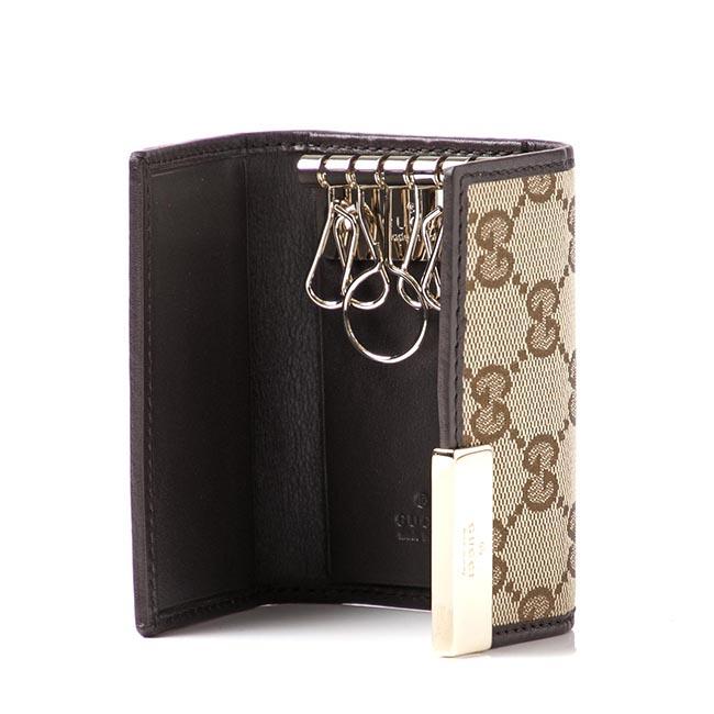 グッチ GUCCI キーケース ベージュ×エボニー ブラウン系 268833 kqwfg 9643 メンズ＆レディース