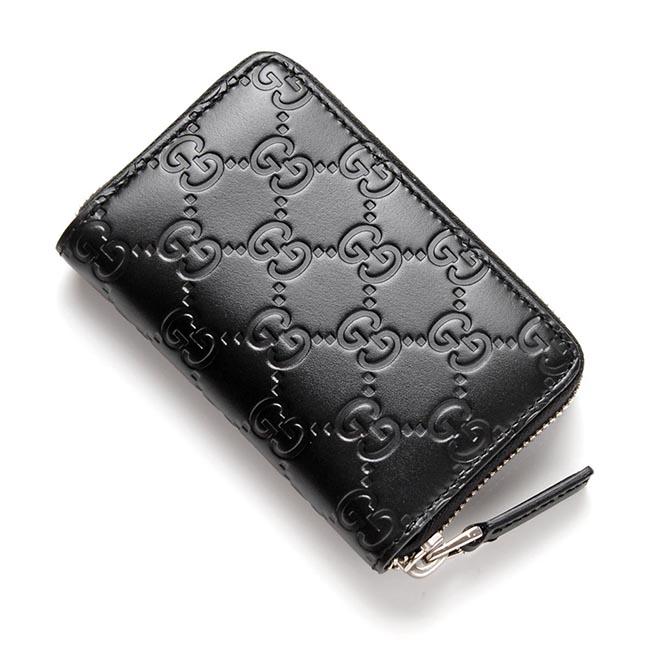 グッチ GUCCI カードケース GUCCISSIMA ブラック ブラック系 255452 cwc1n 1000 レディース