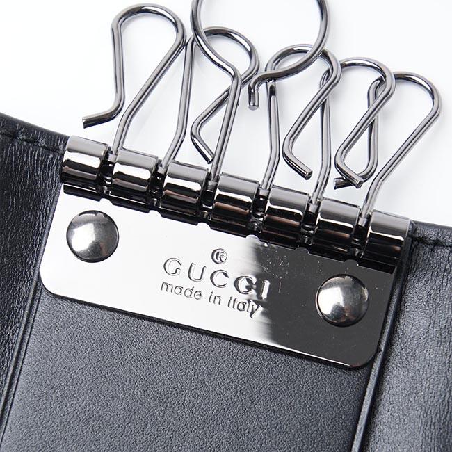 グッチ GUCCI キーケース GUCCISSIMA ブラック ブラック系 237509 cwc1r 1000 メンズ＆レディース