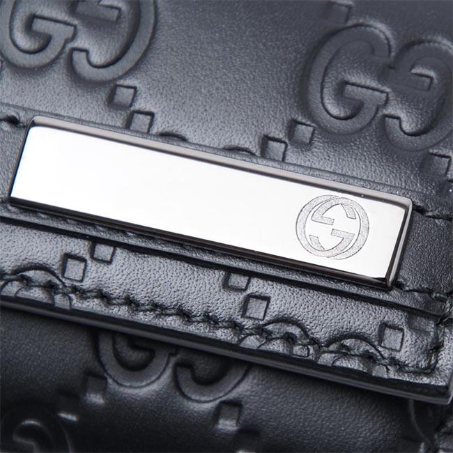 グッチ GUCCI キーケース GUCCISSIMA ブラック ブラック系 237509 cwc1r 1000 メンズ＆レディース