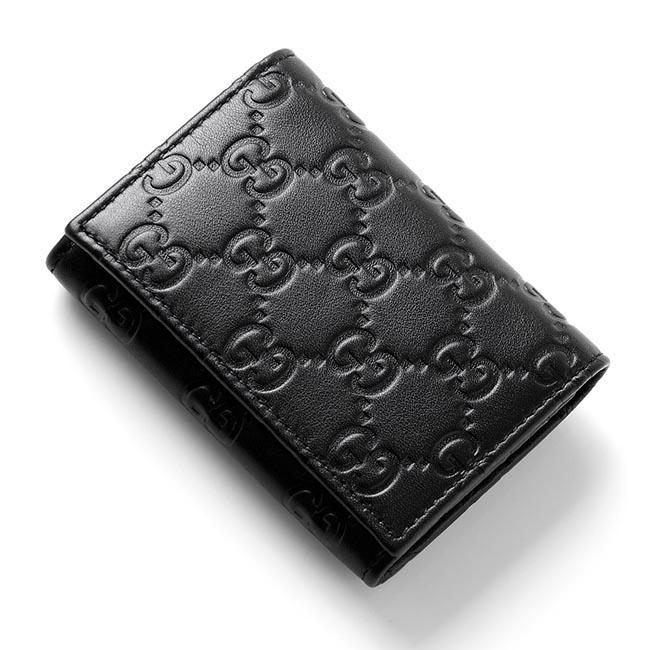 グッチ GUCCI カードケース GUCCISSIMA LEATHER ブラック ブラック系 120965 a0v1r 1000 メンズ＆レディース