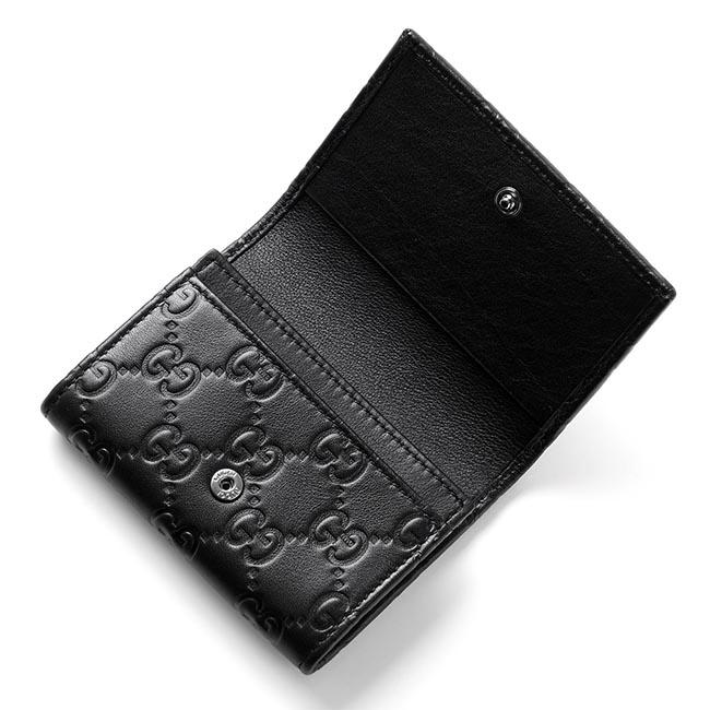 グッチ GUCCI カードケース GUCCISSIMA LEATHER ブラック ブラック系 120965 a0v1r 1000 メンズ＆レディース