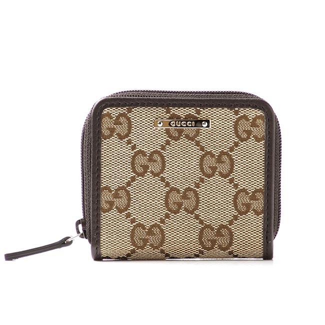 グッチ GUCCI コインケース GG CANVAS ベージュ×エボニー ブラウン系 115255 fafxg 9643 レディース